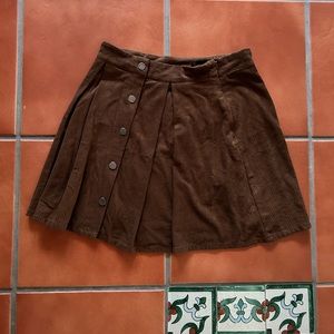 Zara brown skirt. Perfect with booties or long black boots.